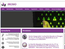 Tablet Screenshot of decisiola.com